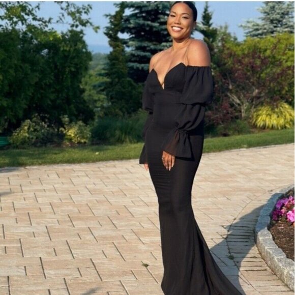 Katie May Estella Gown Black Party Elegant - Picture 4 of 9